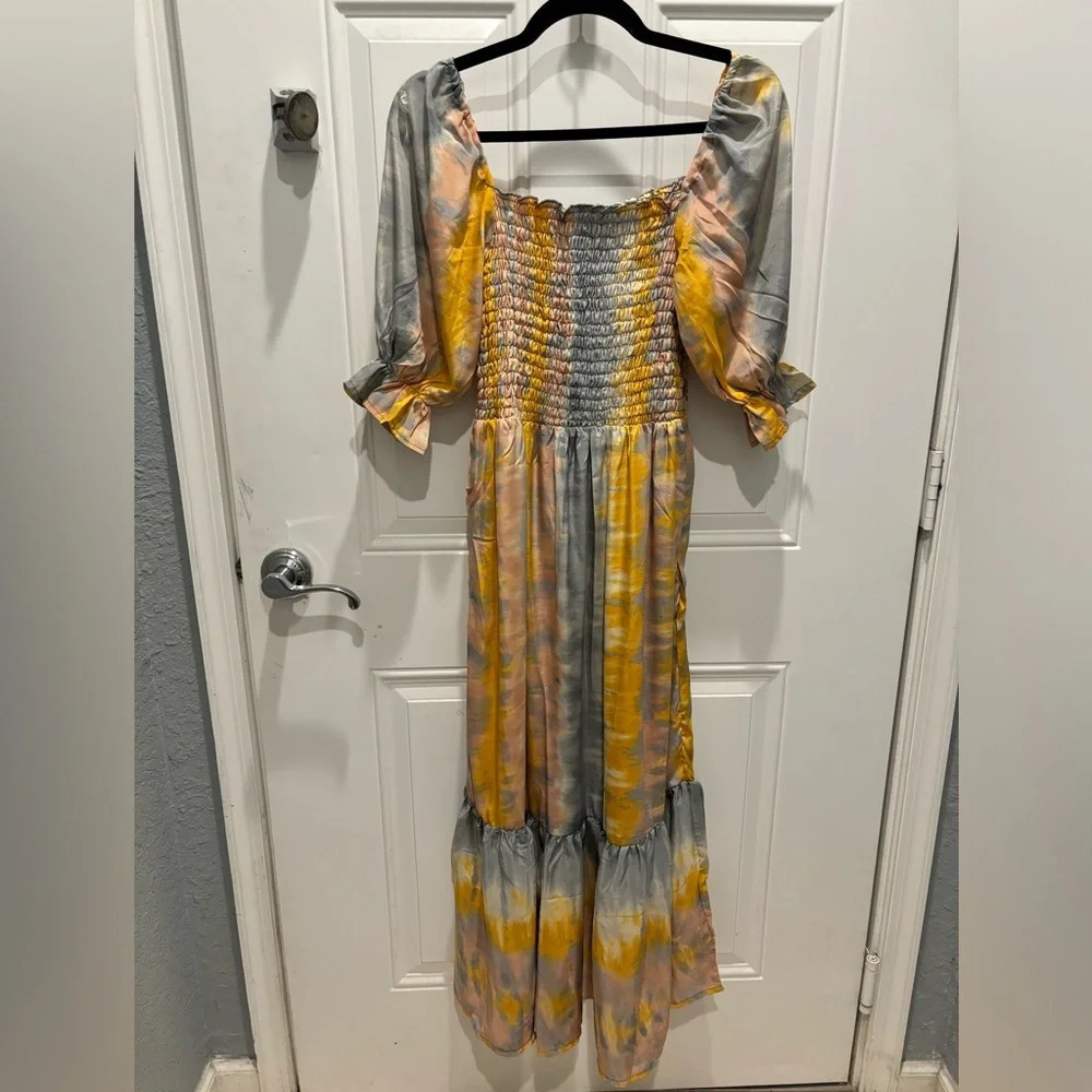 Perry Walker Silk maxi dress sz small